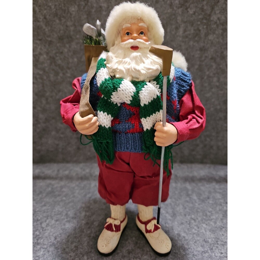 Kurt Adler Golfing Santa. Fabrique. Christmas, Golf, Duffer.